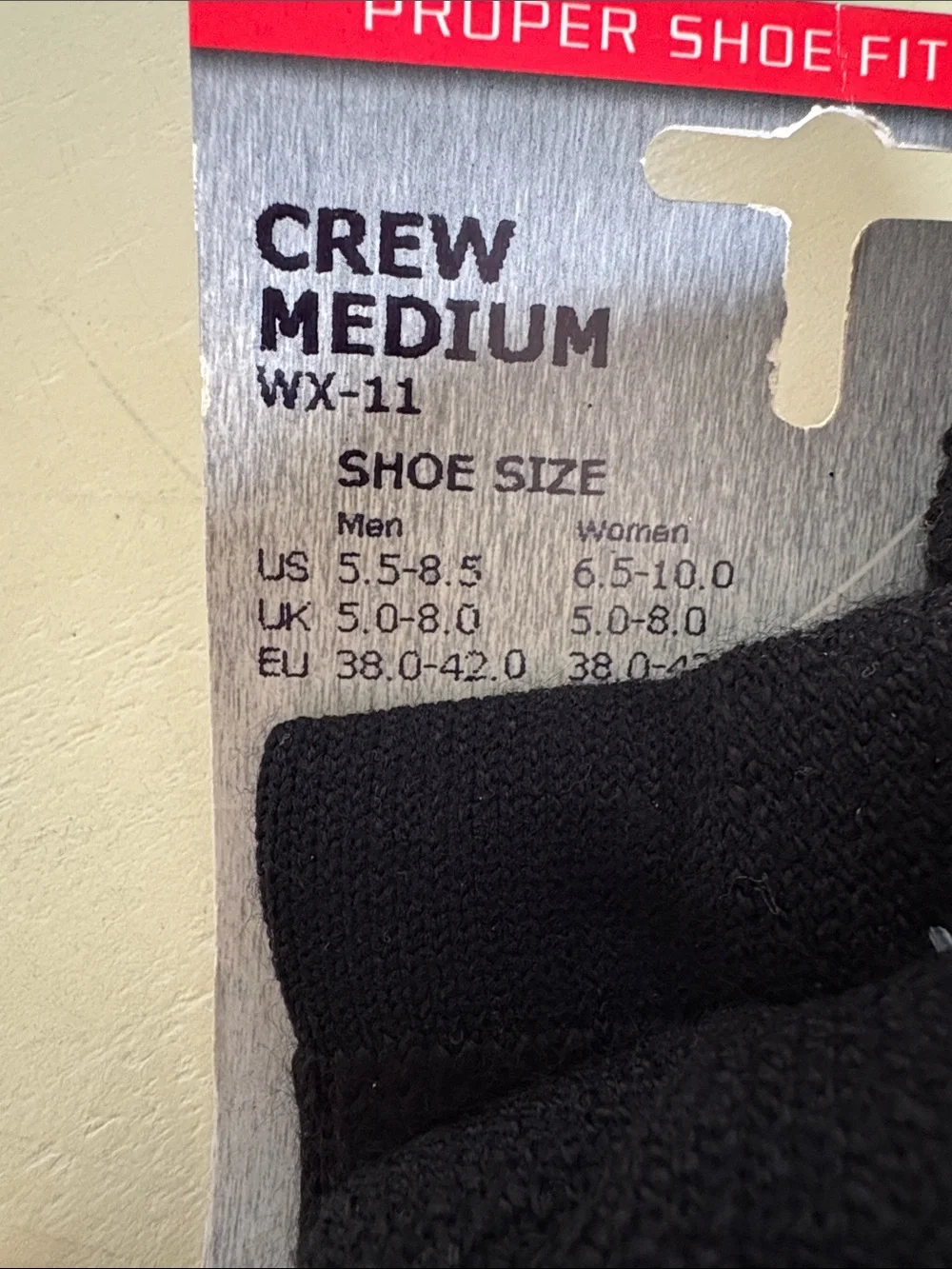 Thorlos Black Walking Crew Socks UNISEX NEW size medium various sizes